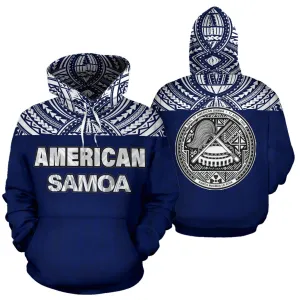 American Samoa Polynesian All Over Hoodie - BN09