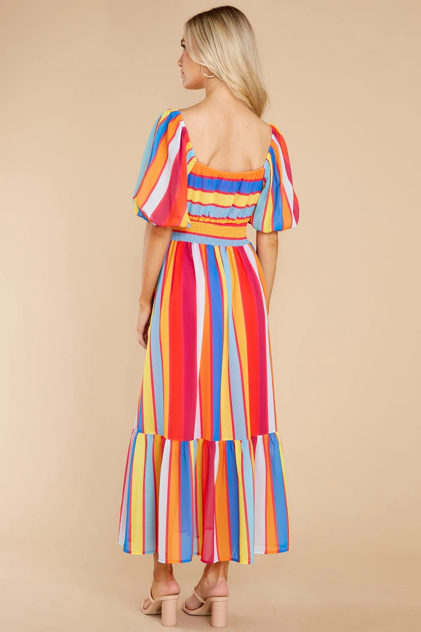 Bring Her To Life Rainbow Print Maxi Dress