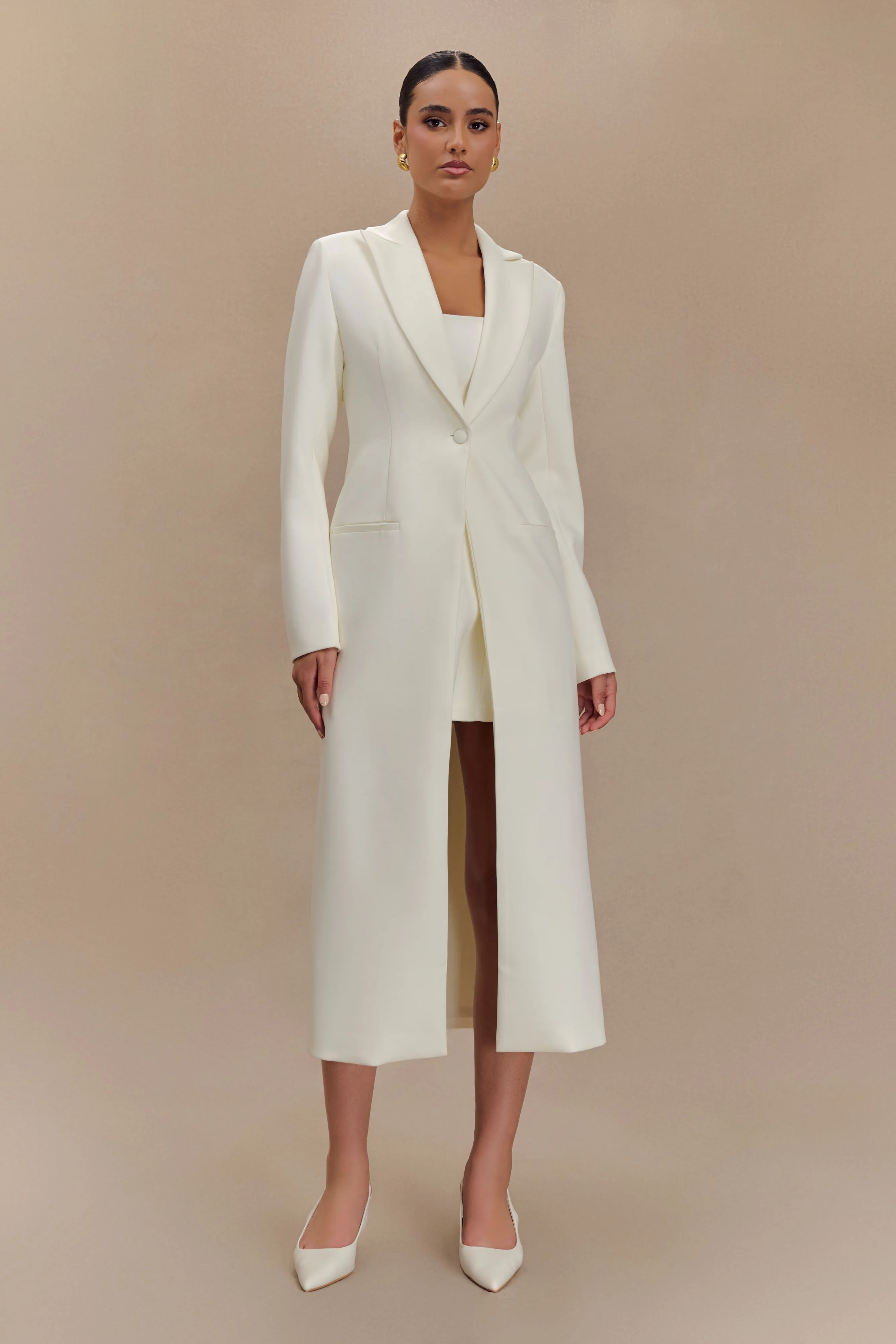 Caviar Suiting Coat - Ivory