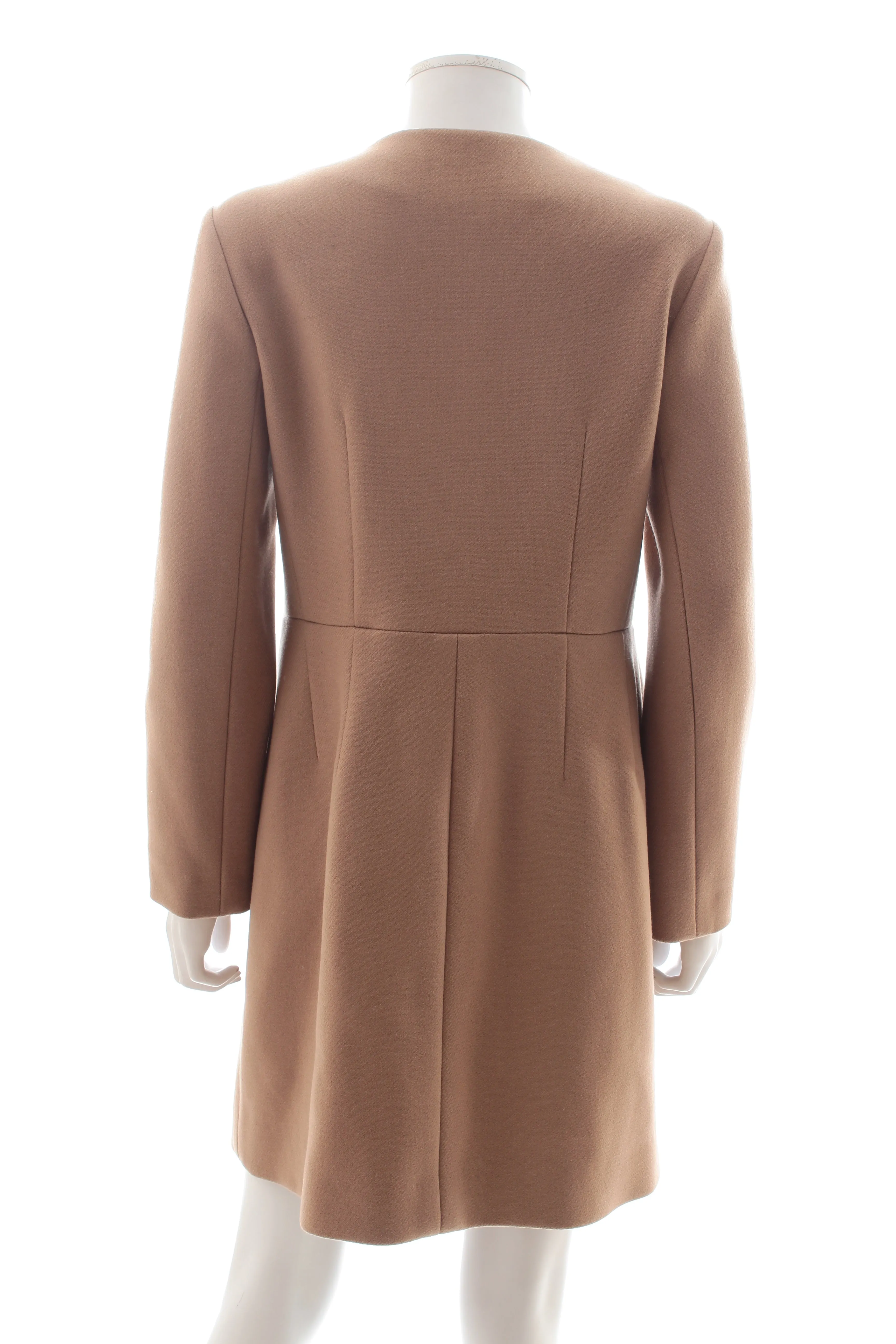 Chloé Wool Collarless Coat