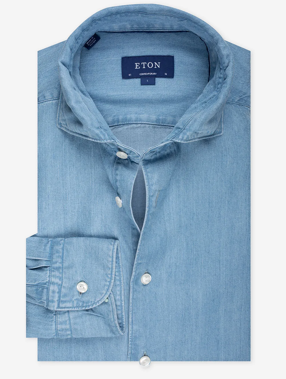 Denim Tencel Contemporary Shirt