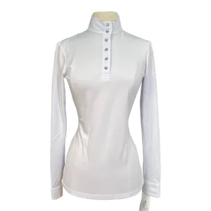 ECE Equestrian Custom Show Shirt in White - Women's XS