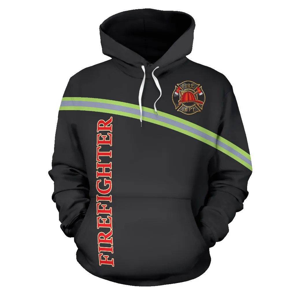 Firefighter All Over Hoodie - Curve version - BN04