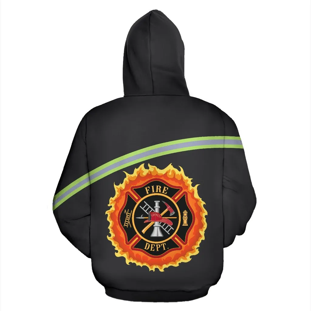 Firefighter All Over Hoodie - Curve version - BN04