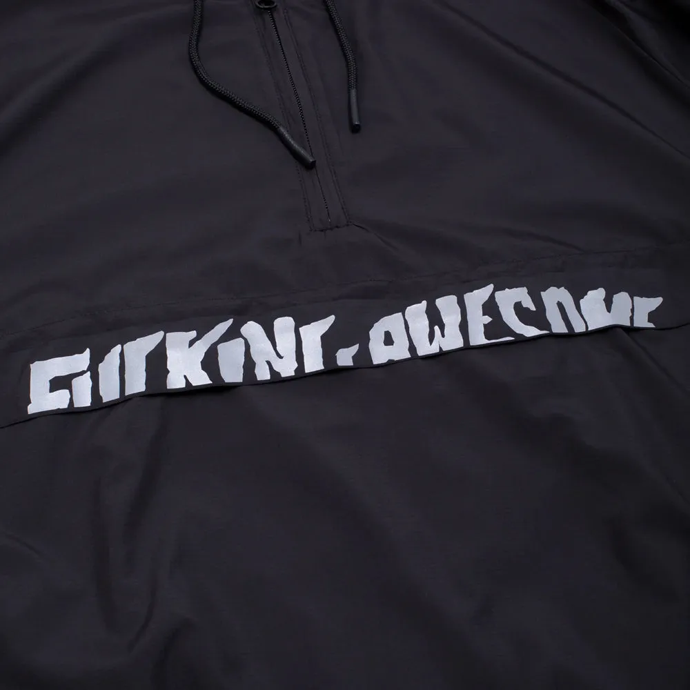 FUCKING AWESOME CUT OFF ANORAK PULLOVER // BLACK