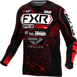 FXR Podium MX Offroad Jersey Black/Red