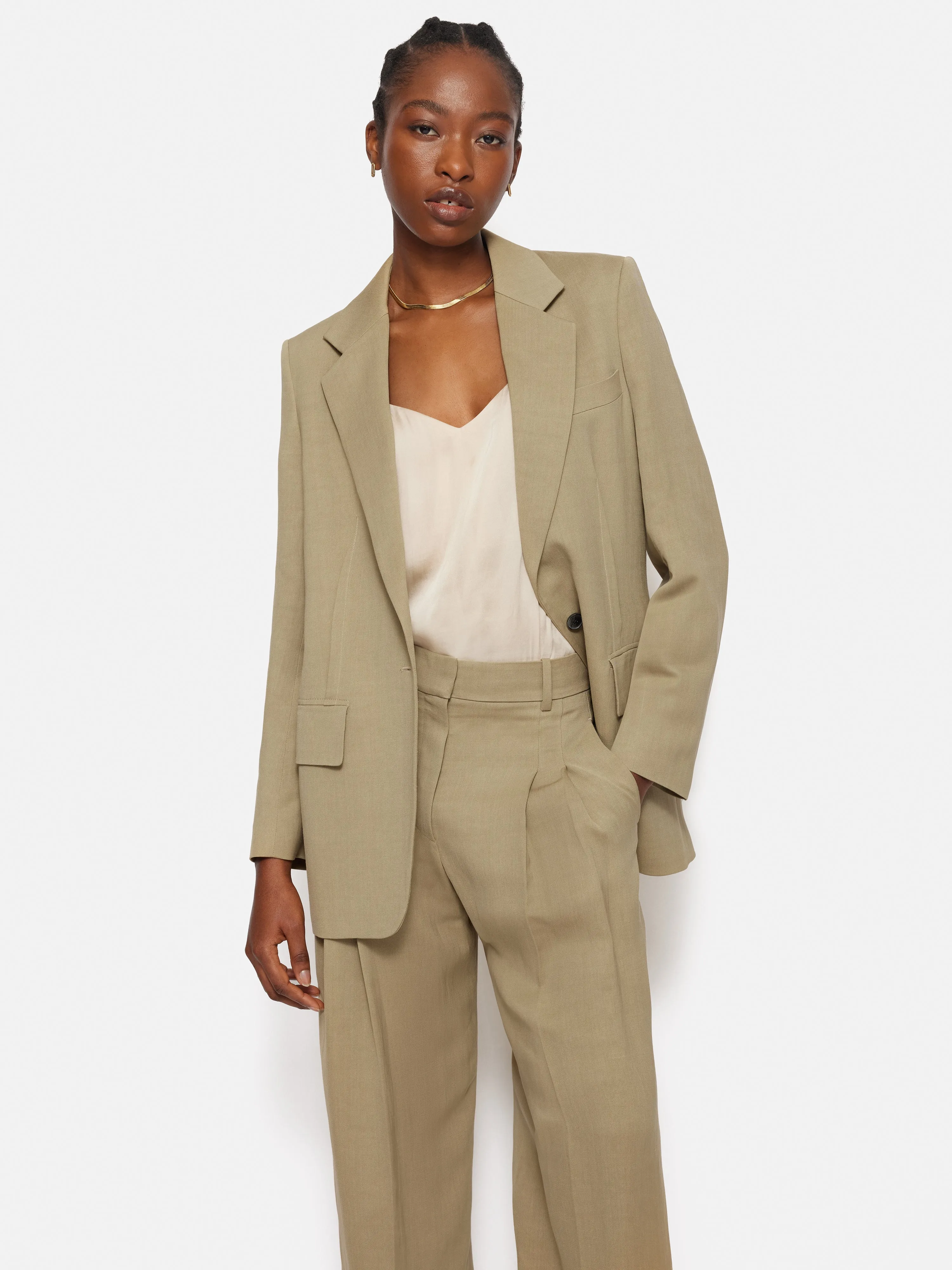 Italian Linen Gibson Blazer | Sand