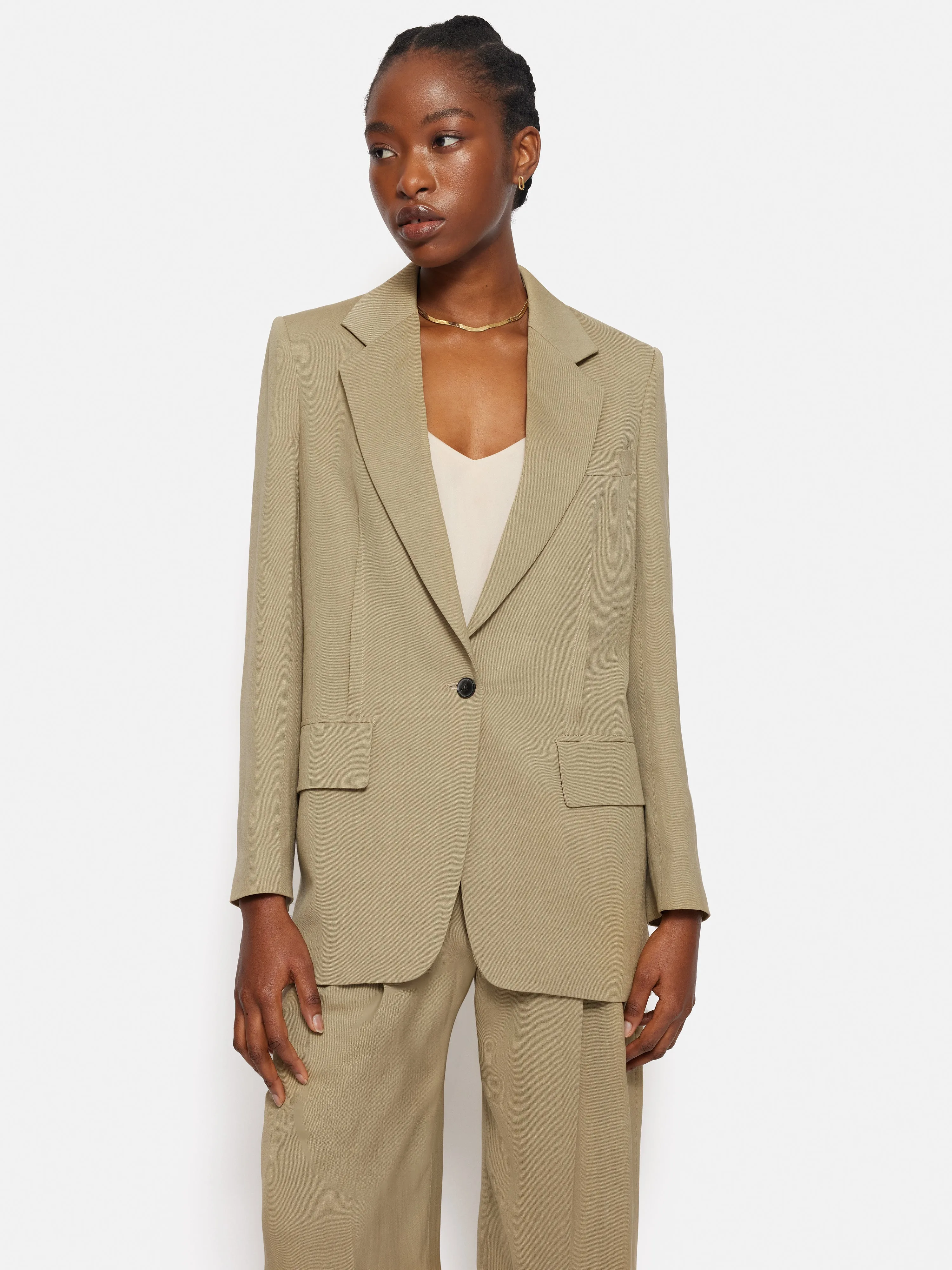 Italian Linen Gibson Blazer | Sand