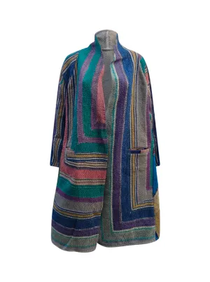 kantha vintage coat long navya