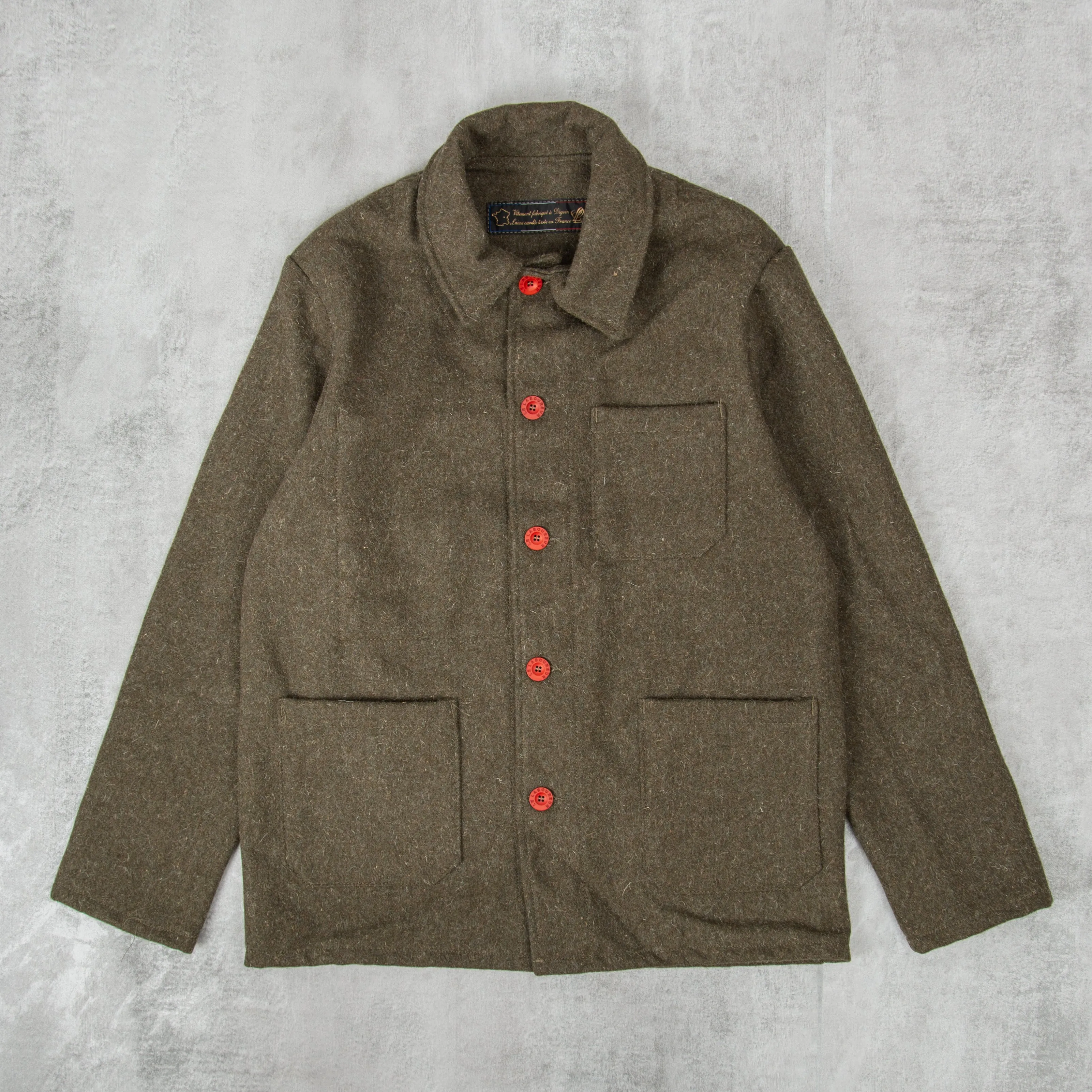 Le Laboureur Wool Work Jacket - Khaki