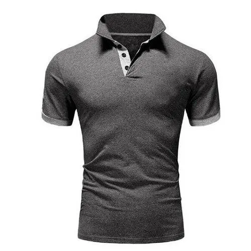 Men Summer Stritching Men's Shorts Sleeve Polo