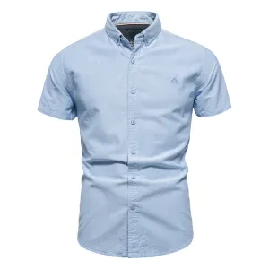 Men's Short Sleeve Slim Fit Business Shirt Basic Designed Breathable | SH711