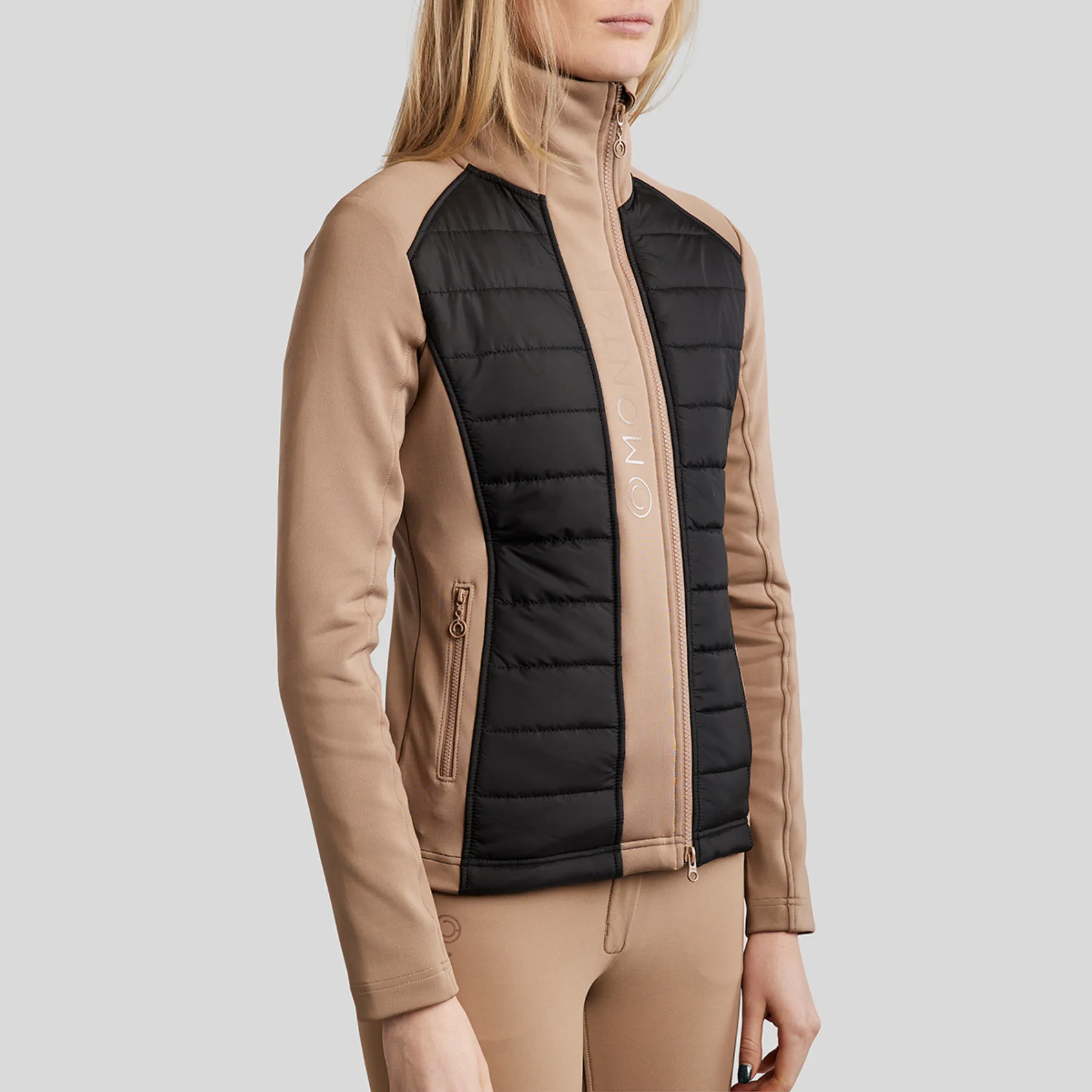 Montar Emma MoMartha Contrast Hybrid Jacket, Latte