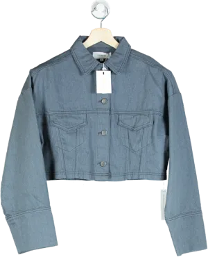 Omnes Blue Cropped Denim Jacket UK 8