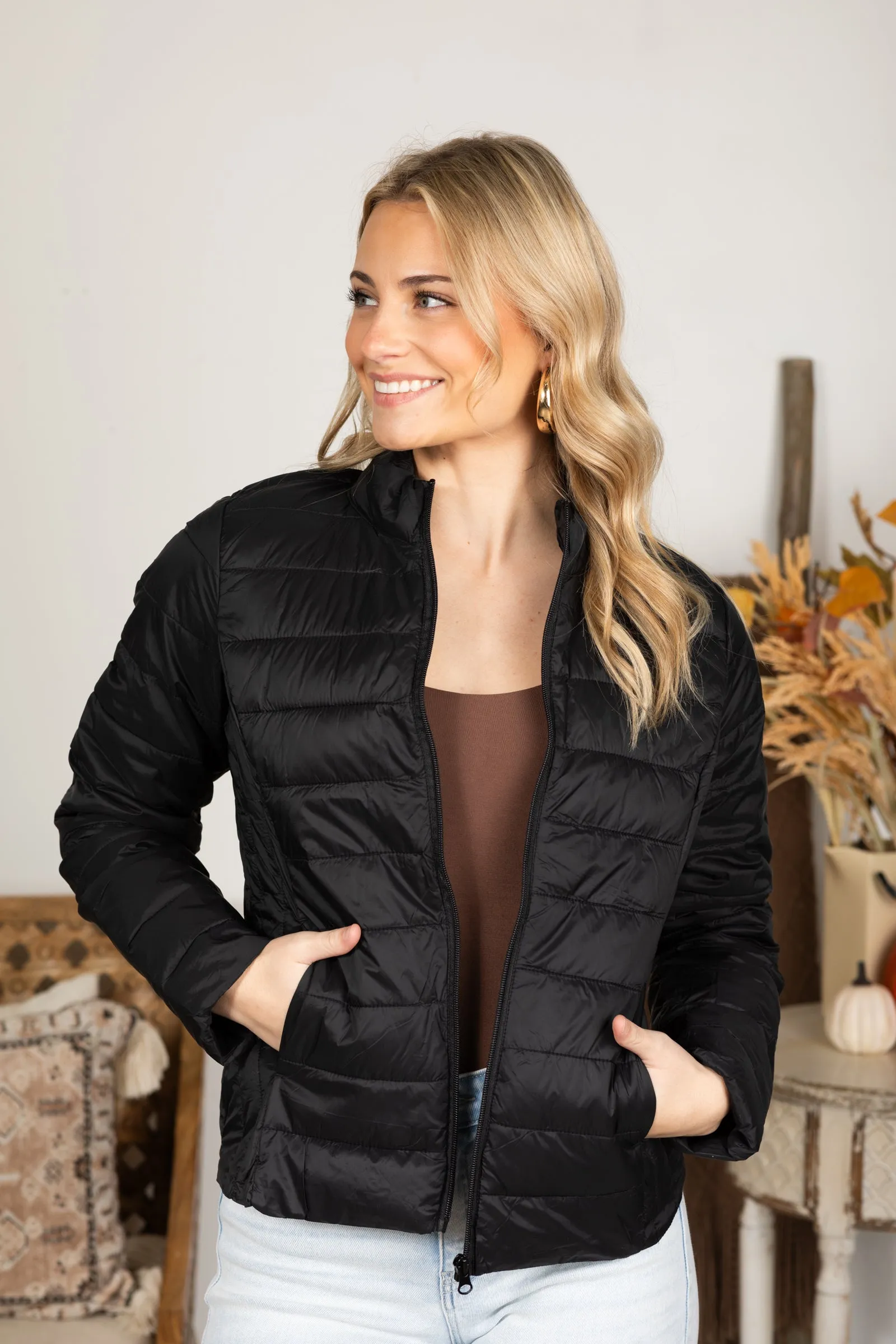 Packable Lightweight Thermal Full Zip Jacket