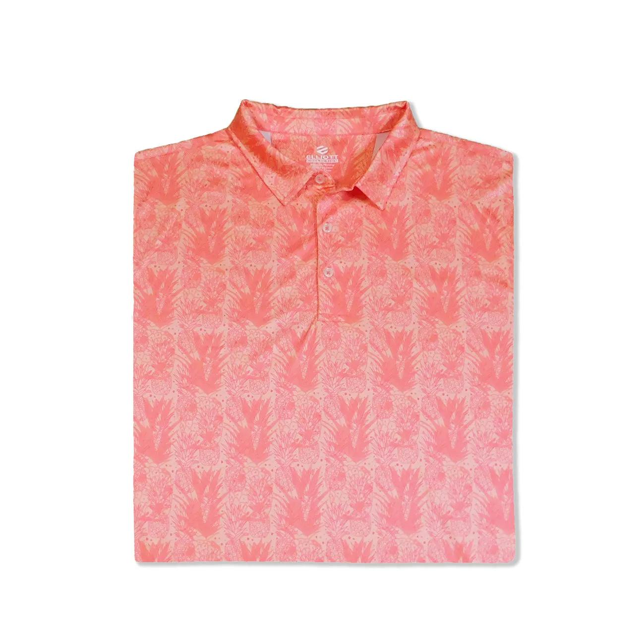 Paina - Coral Orange Men's Golf Shirt Polo