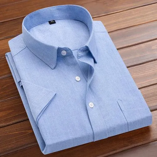 Plus Size 5XL-M Men's Short Sleeve Shirt Summer High-Quality