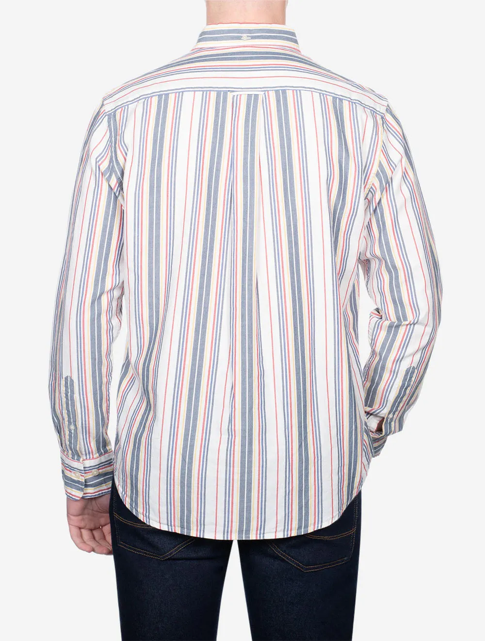 Regular Stripe Archive Oxford Shirt Eggshell