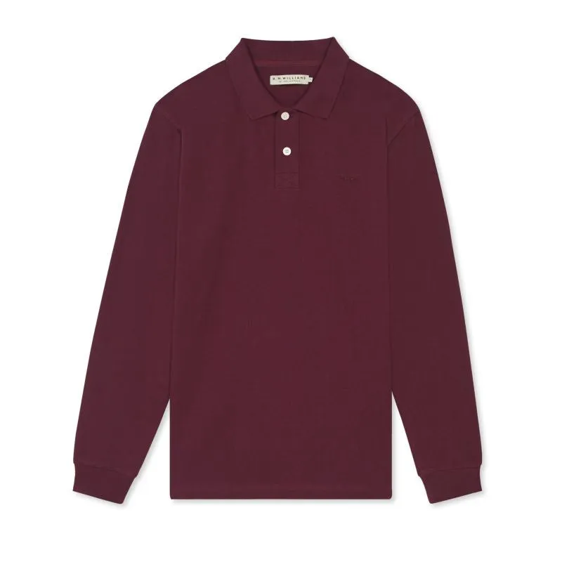 R.M.Williams Kaniva Mens Rugby Shirt - Maroon