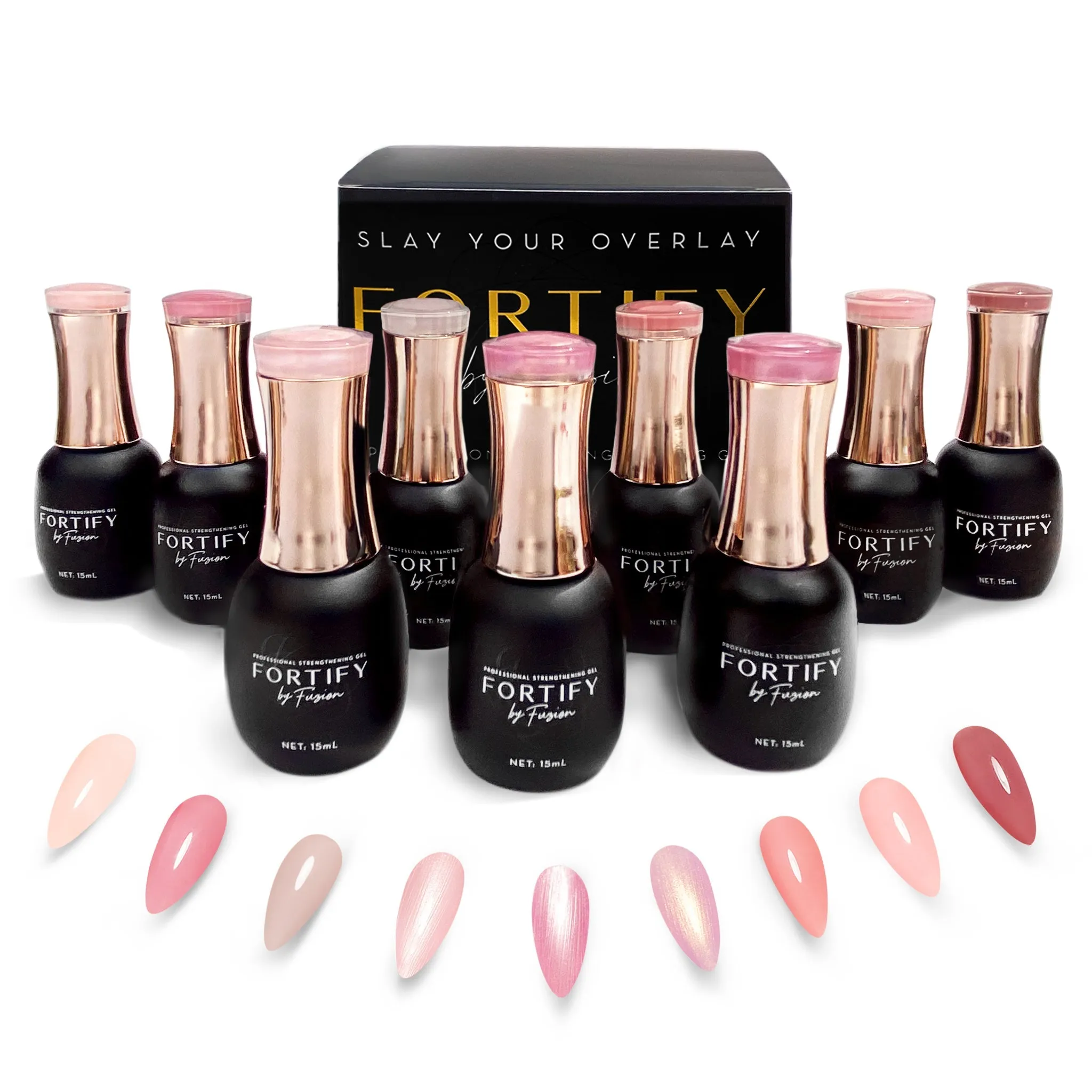 Shimmers & Sheers 9pc Collection - HEMA Free Gel Polish #87-95 | Fortify by Fuzion