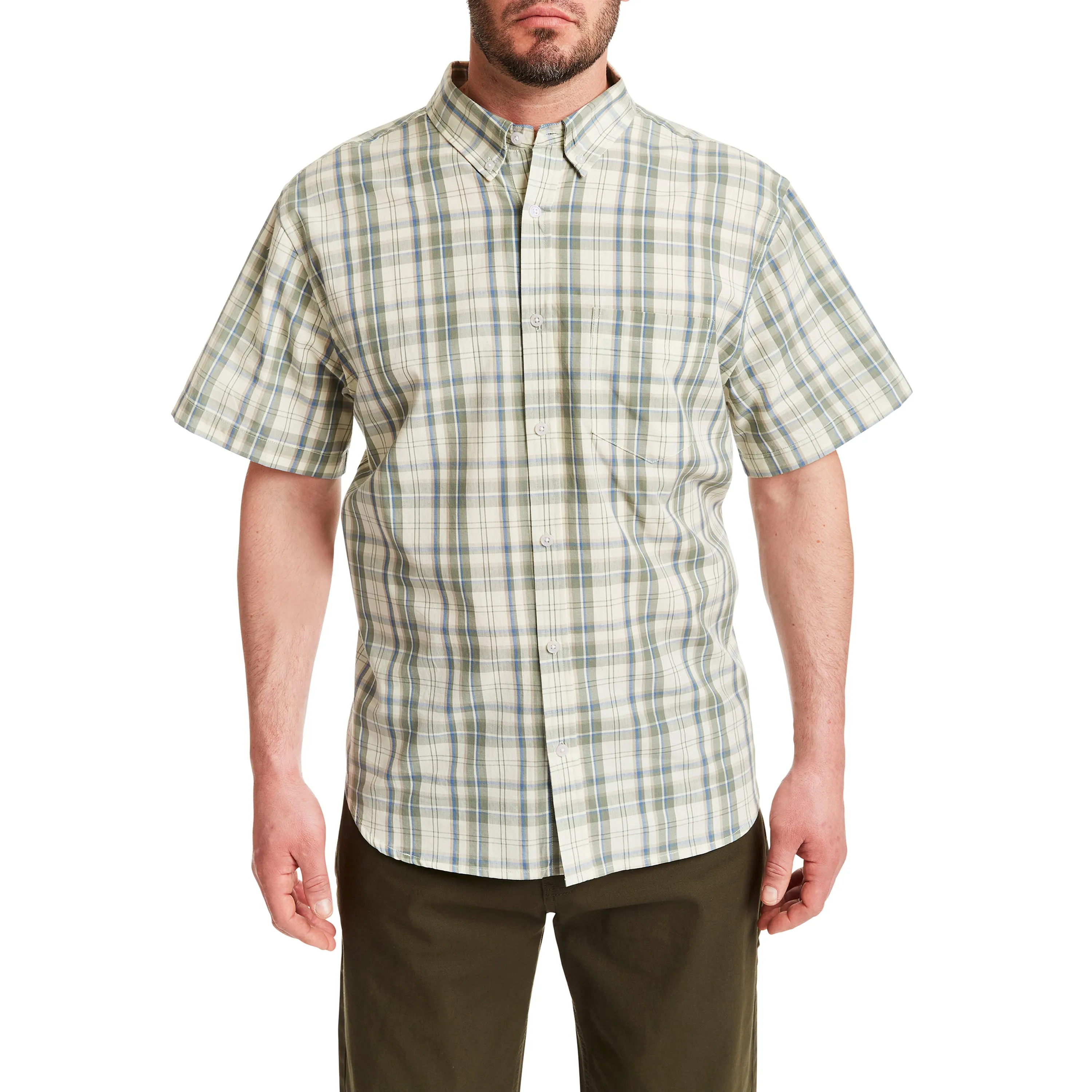 SHORT SLEEVE COTTON ONE POCKET SHIRT