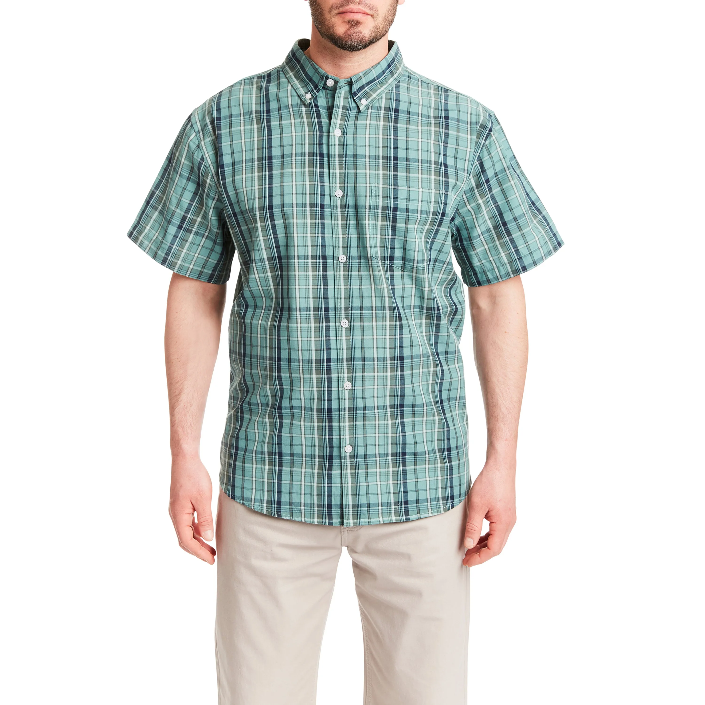 SHORT SLEEVE COTTON ONE POCKET SHIRT