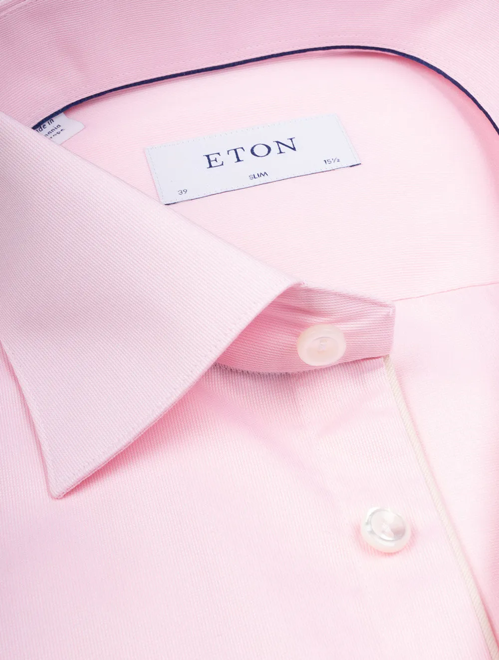 Slim Fine Pique Shirt Pink