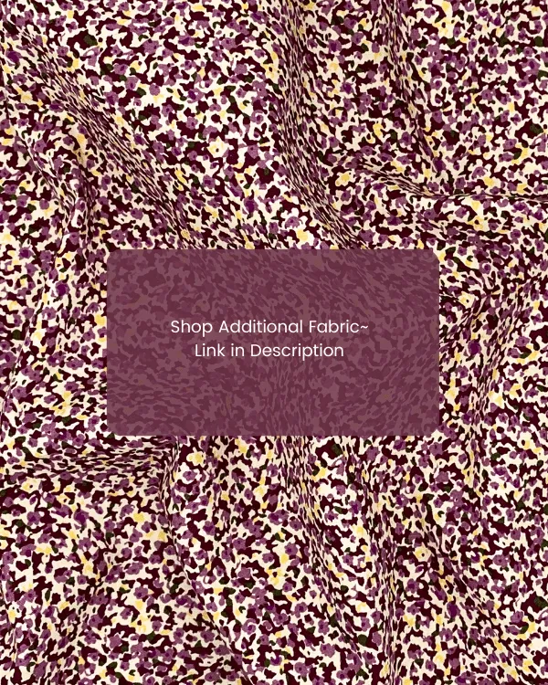 Smocked Shirred Fabric for Skirts | Purple Mini Leopard Print