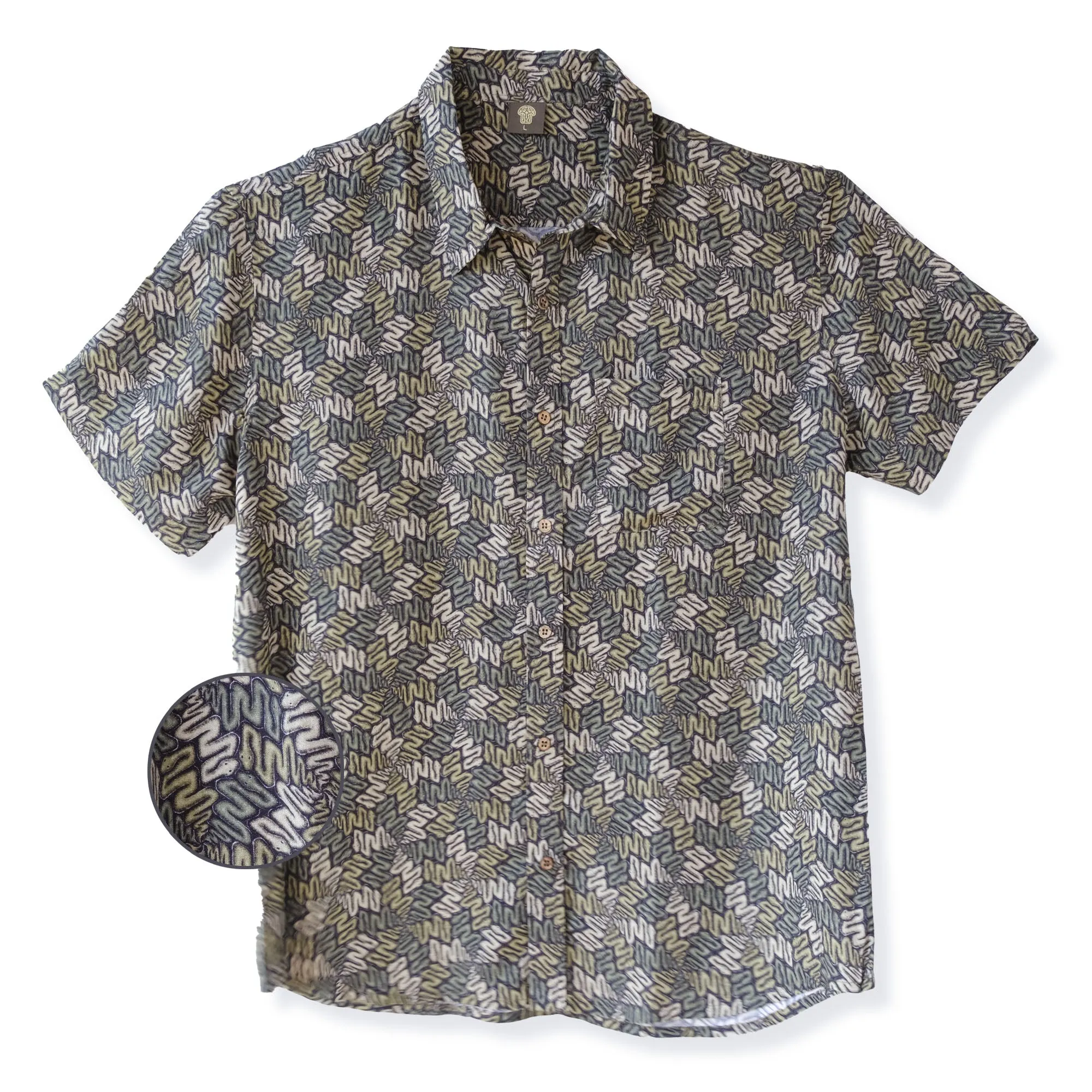 SNAXAGONS Half Sleeve Button Up Shirt