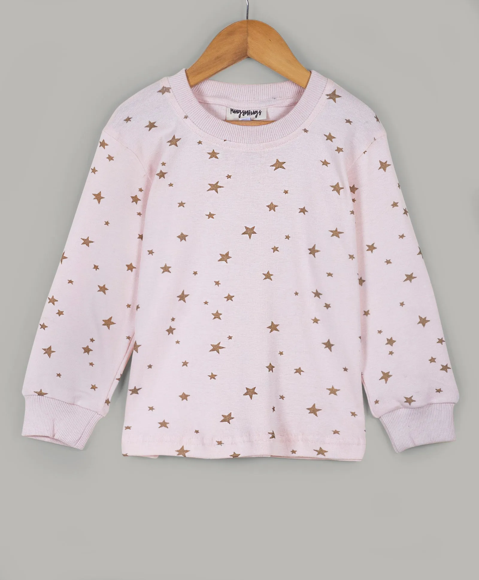 Star print powder pink tracksuit