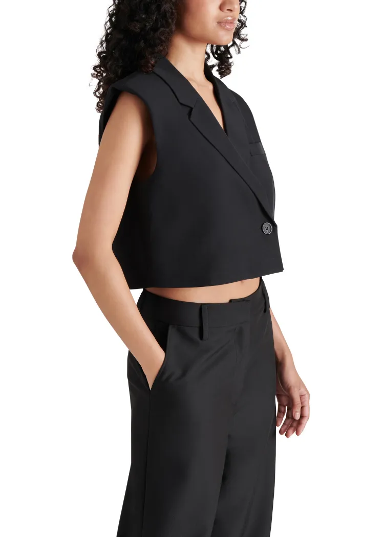 Steve Madden Amour Vest- Black ***FINAL SALE***