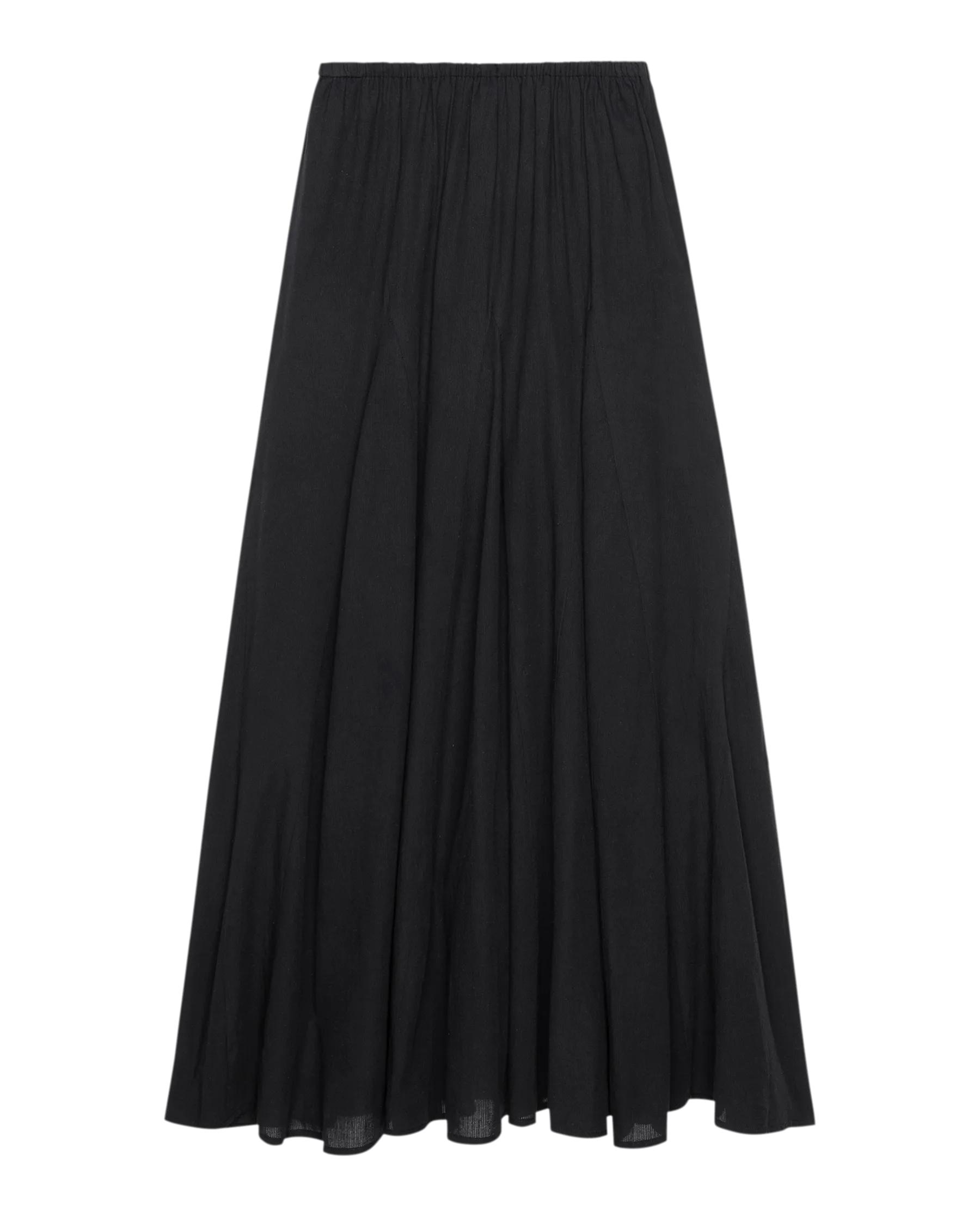 The Godet Skirt. -- Black